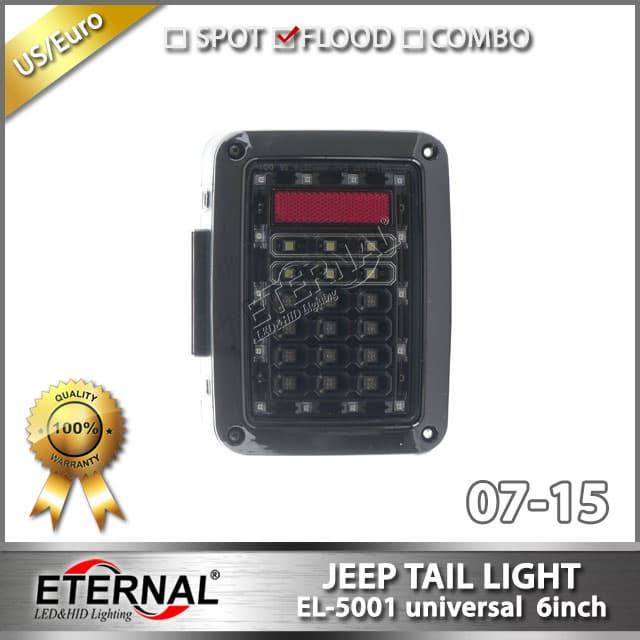 Jeep wrangler LED tail light reverse brake signal light